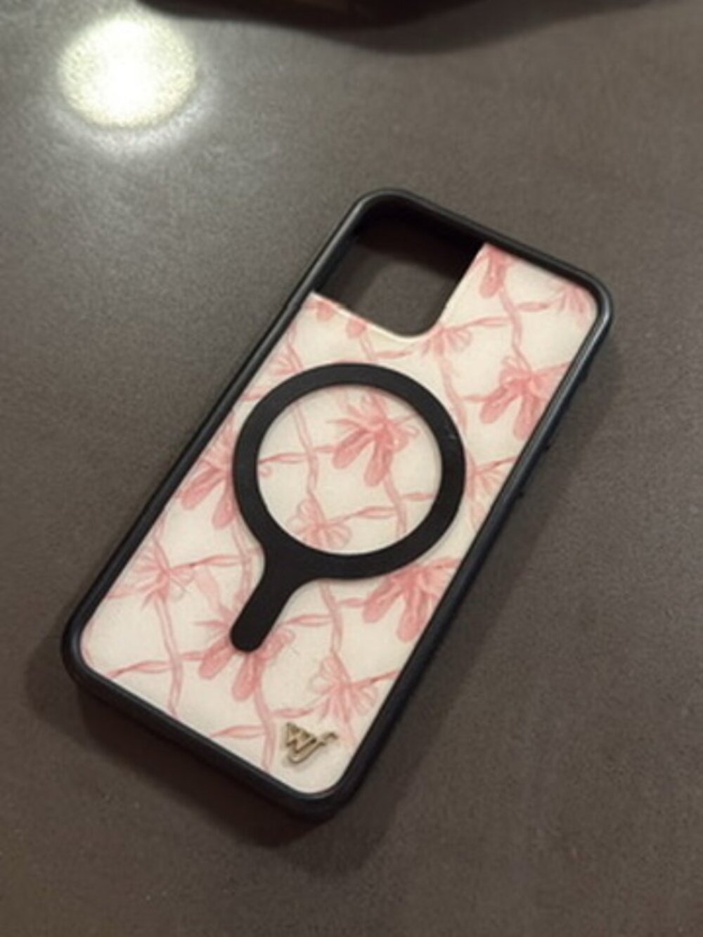 Wildflower Pink Bow iPhone 12 Case with MagSafe